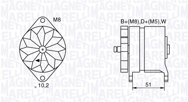 Alternator/Dynamo Magneti Marelli 063534882060