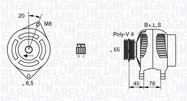 Alternator/Dynamo Magneti Marelli 063532623010