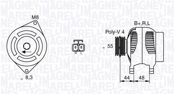 Alternator/Dynamo Magneti Marelli 063532628010