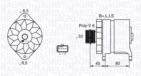 Alternator/Dynamo Magneti Marelli 063532633010