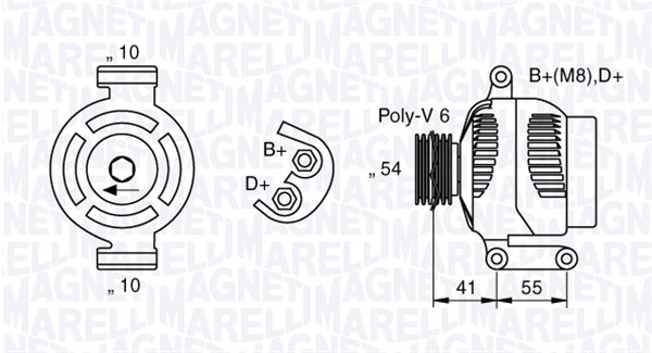 Alternator/Dynamo Magneti Marelli 063377028010