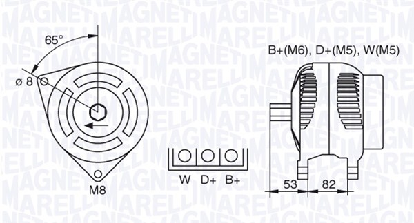 Alternator/Dynamo Magneti Marelli 063377460010
