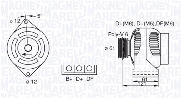 Alternator/Dynamo Magneti Marelli 063377491010