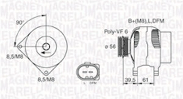 Magneti Marelli Alternator/Dynamo 063731394010