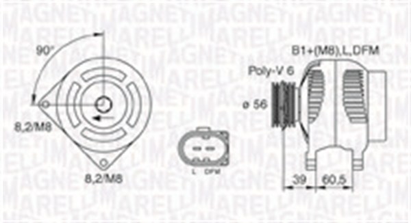 Magneti Marelli Alternator/Dynamo 063731446010