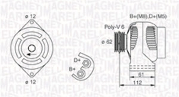 Magneti Marelli Alternator/Dynamo 063731884010