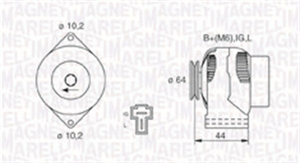 Magneti Marelli Alternator/Dynamo 063730551010