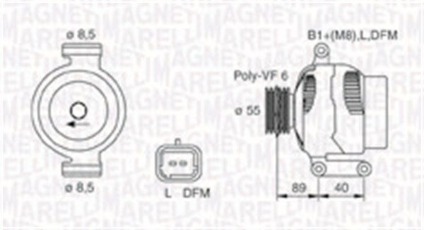 Magneti Marelli Alternator/Dynamo 063731544010