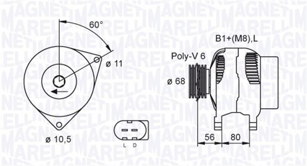 Magneti Marelli Alternator/Dynamo 063731557010