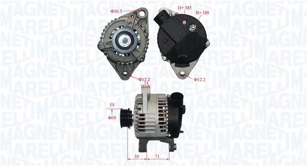 Alternator/Dynamo Magneti Marelli 063731221010