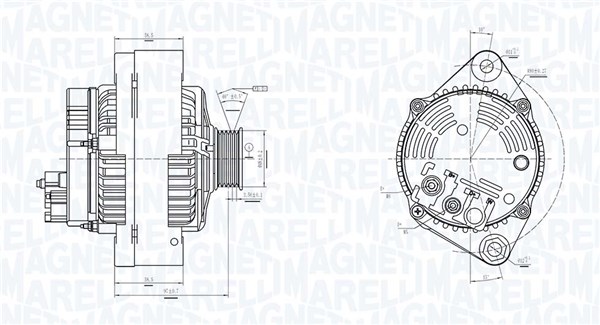 Alternator/Dynamo Magneti Marelli 063731318010