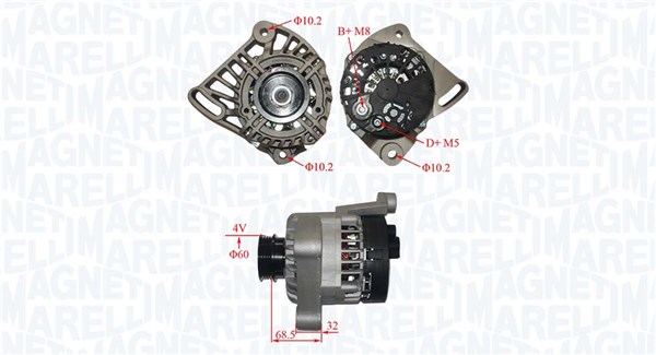 Alternator/Dynamo Magneti Marelli 063731349010