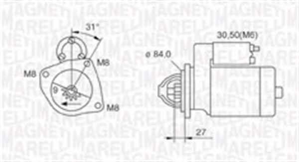 Magneti Marelli Starter 063721203010