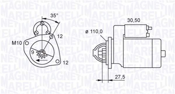 Magneti Marelli Starter 063721118010