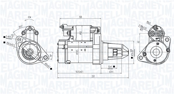 Starter Magneti Marelli 063725589010