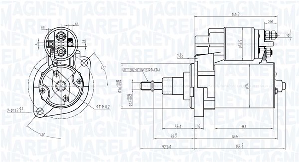 Starter Magneti Marelli 063720601010