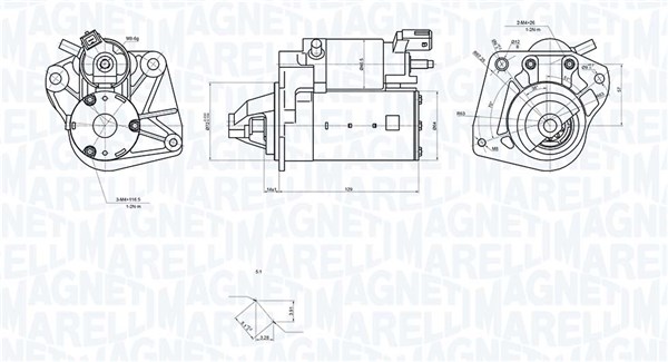 Magneti Marelli Startmotor / Starter 063726092010