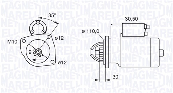 Starter Magneti Marelli 063522187740