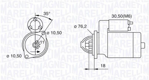 Starter Magneti Marelli 063521070460