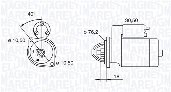 Starter Magneti Marelli 063521070620