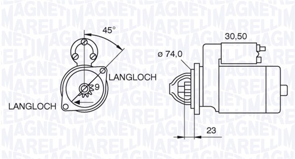 Starter Magneti Marelli 063521070780