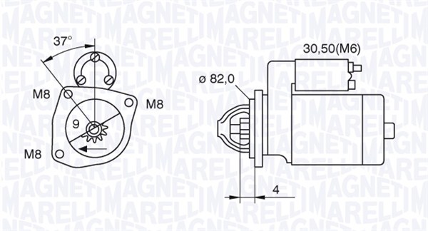 Starter Magneti Marelli 063521093000