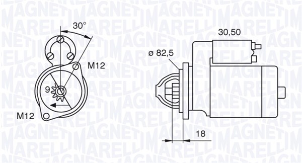 Starter Magneti Marelli 063521101060