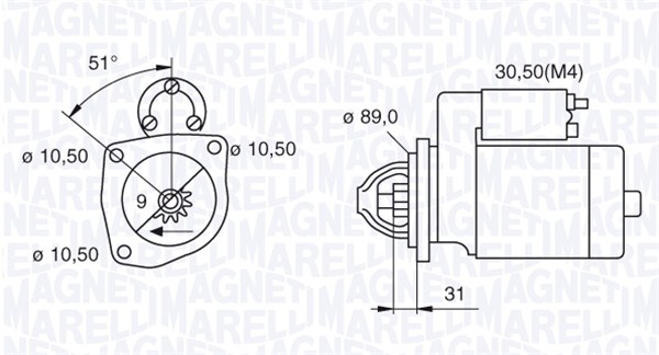 Starter Magneti Marelli 063522300060