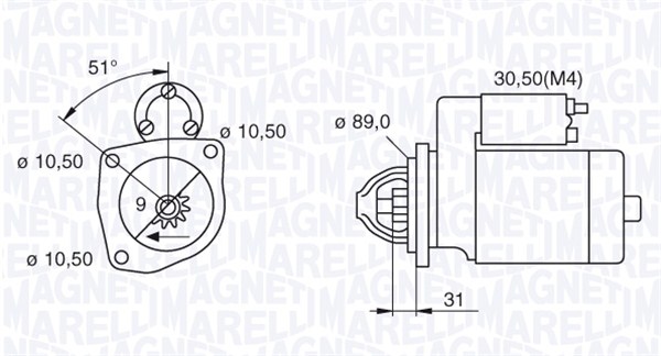 Starter Magneti Marelli 063522310050