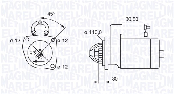 Starter Magneti Marelli 063522310110