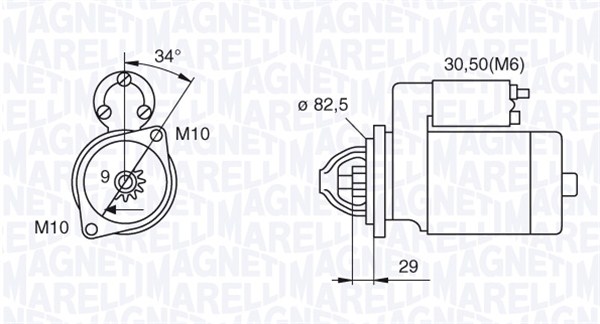 Starter Magneti Marelli 063521074030