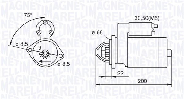 Starter Magneti Marelli 063521074920