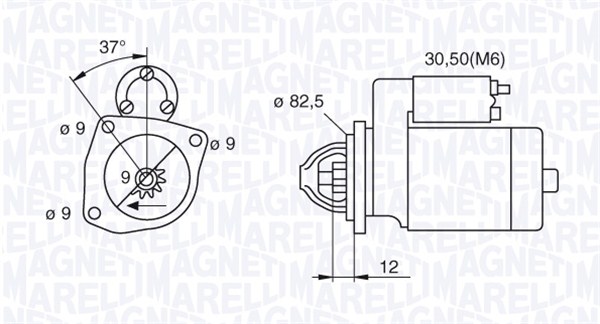 Starter Magneti Marelli 063521082390