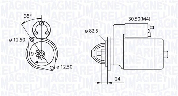 Starter Magneti Marelli 063521093570