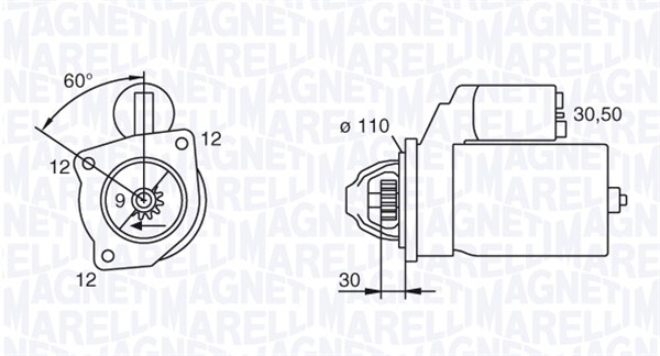 Starter Magneti Marelli 063217126010