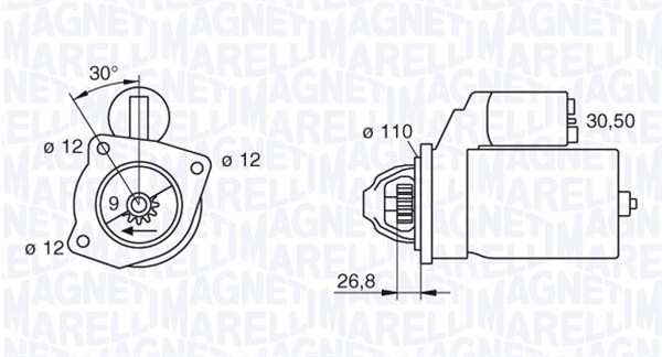 Starter Magneti Marelli 063217154010