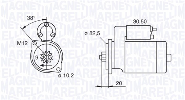 Starter Magneti Marelli 063522601010