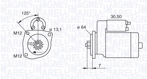 Starter Magneti Marelli 063522615010