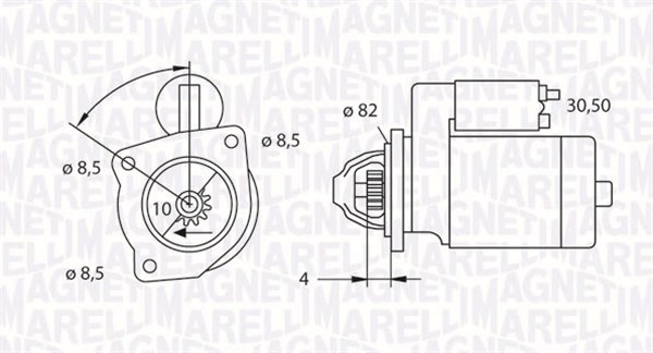 Starter Magneti Marelli 063523625010