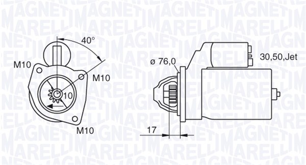 Starter Magneti Marelli 063280005010