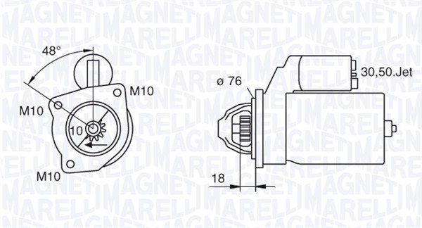 Starter Magneti Marelli 063280008010