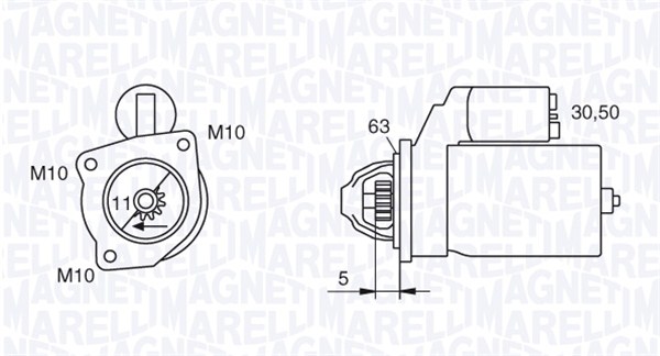 Starter Magneti Marelli 063721377010