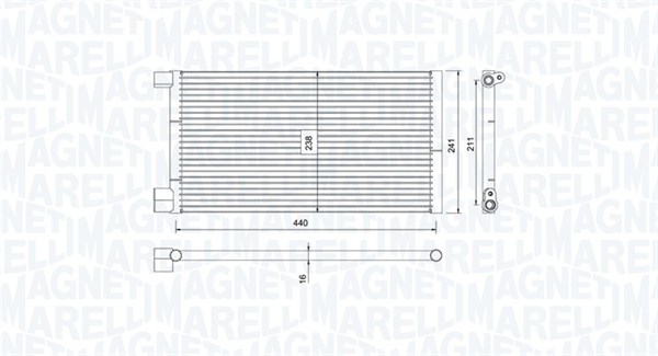 Magneti Marelli Airco condensor 350203731000