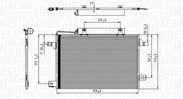 Magneti Marelli Airco condensor 350203745000