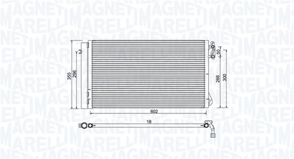 Magneti Marelli Airco condensor 350203752000