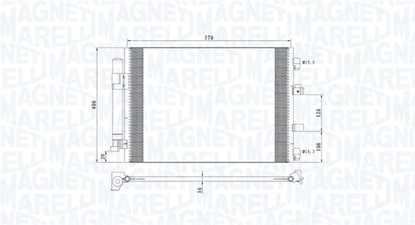 Magneti Marelli Airco condensor 350203773000