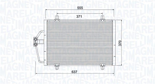 Magneti Marelli Airco condensor 350203784000