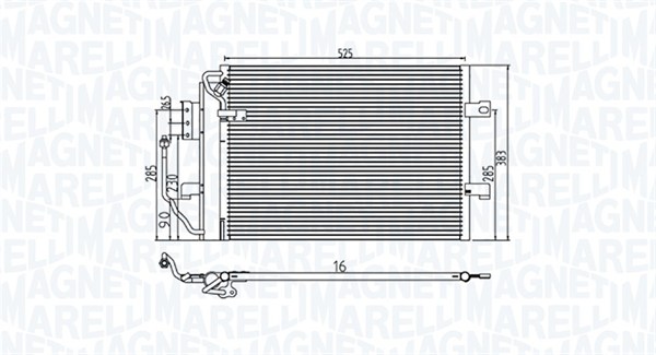 Magneti Marelli Airco condensor 350203785000