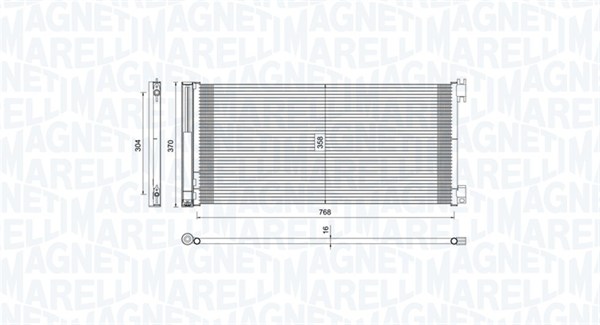 Magneti Marelli Airco condensor 350203808000