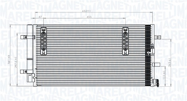 Magneti Marelli Airco condensor 350203827000